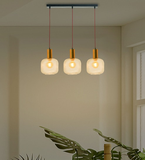 Mendeleev Transparent Glass Cluster Hanging Light