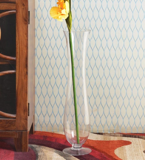 Buy Transparent Hurricane Floor Glass Vase By Home Online Floor