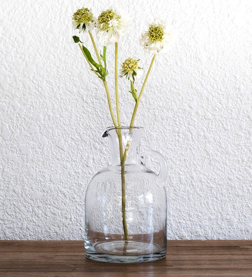 Buy Transparent Smart Hourglass Shaped Flower Glass Vase By