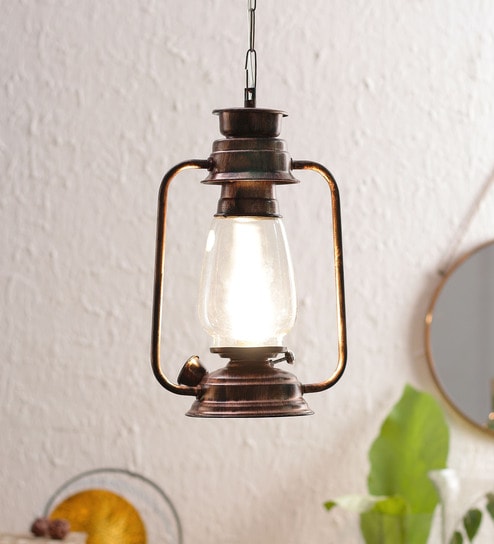 Transparent Glass Hanging Lantern By New Era