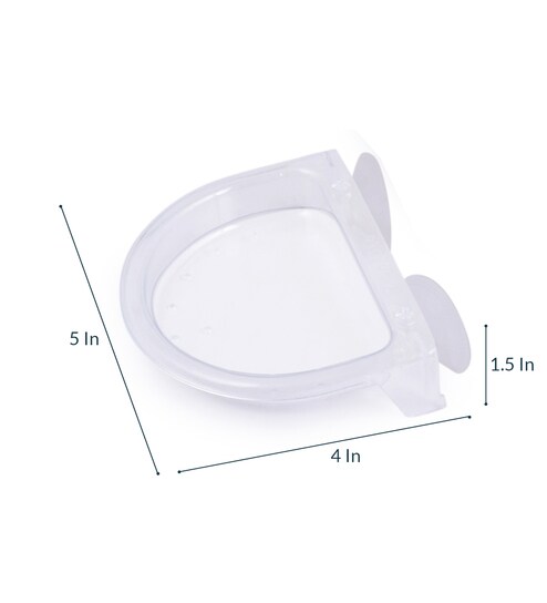 Buy Transparent Pp Pvc Window Bird Feeder By Wonderland Online