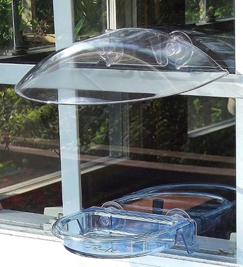 Buy Transparent Pp Pvc Window Bird Feeder By Wonderland Online