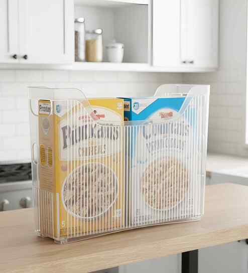 Transparent Storage Box with Lid, Handle & Wheels Stackable Polypropylene Organizer