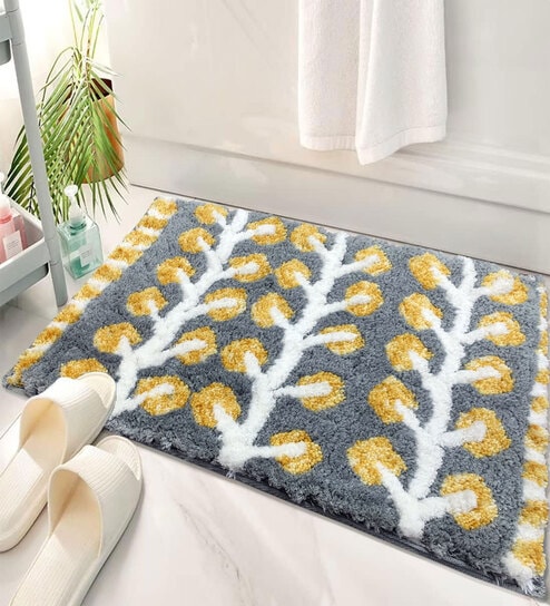 Tree Abstract Microfibre 24x16 Inches Bath Mat