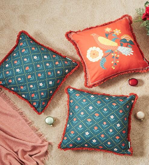 Tree of Life Cushion Cover Set 16"( Set of 3)