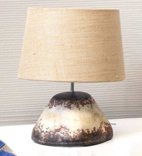 Trending Wave Shape Antique Terracotta Table Lamp