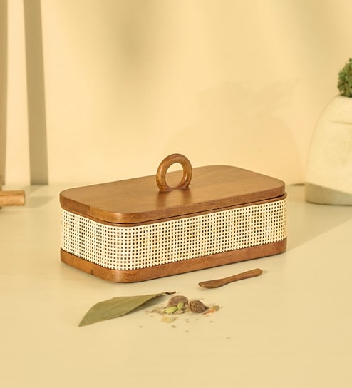 Tresso Masala Box | Wooden Spice Box Masala Dani