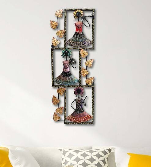 Tribal Lady Musicians Wall Hanging by Aapno Rajasthan