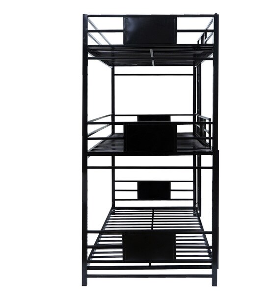 Buy Olivia Triple Metal Bunk Bed by SteelFurn Online Standard Bunk
