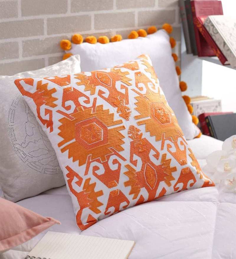 cheap orange pillows