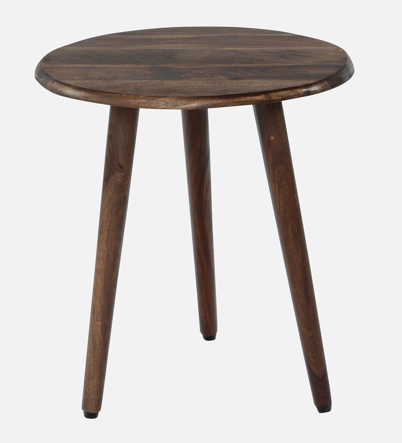 Buy Virton Sheesham Wood Nest Of Tables In Rustic Teak Finish By