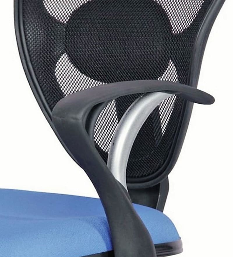 Buy Triangular Mesh Blue Ergonomic Chair By Adiko Systems Online