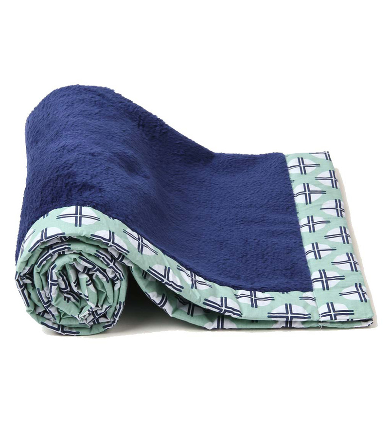 Buy Tribal Baby Blanket in Blue by Bacati Online Crib Blankets and