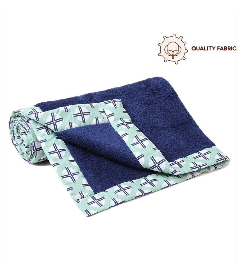 Buy Tribal Baby Blanket in Blue by Bacati Online Crib Blankets and