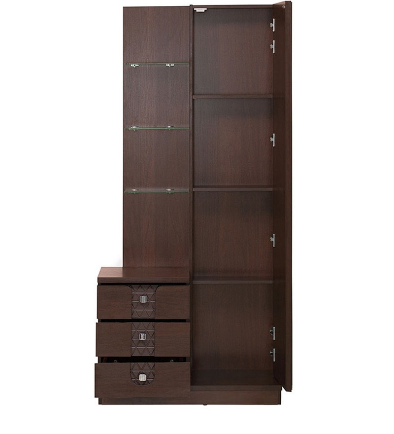 Buy Triumph Dresser With Mirror in Dark Walnut Colour by home Online