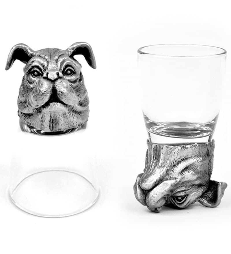 bulldog shot glass