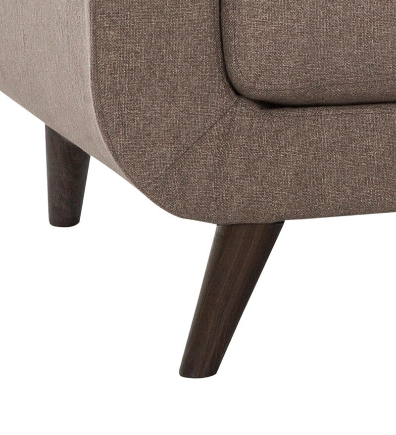 Buy Truro Fabric 1 Seater Sofa in Brown Colour by Urban Living Online