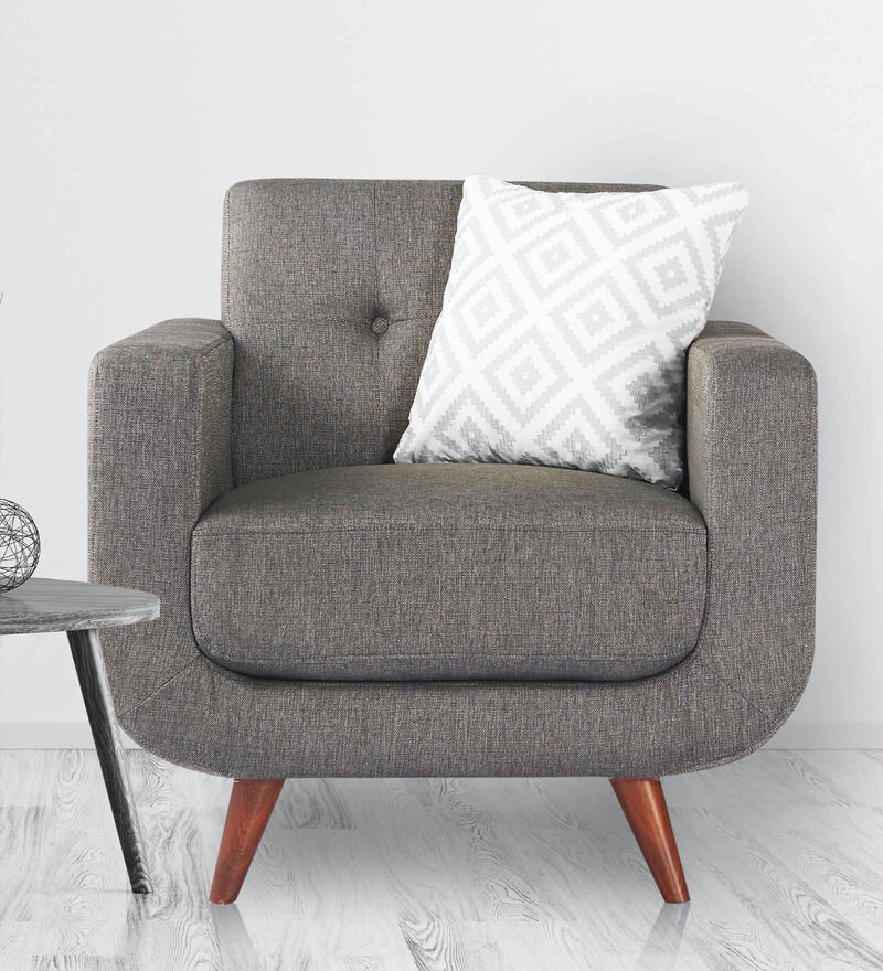 Buy Truro 1 seater Sofa in Charcoal Grey Colour by Urban Living Online