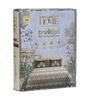 Grey Checks 144 TC Cotton King Sized Bedsheet With 2 Pillow Covers