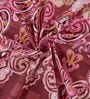 Maroon Checks 144 TC Cotton King Sized Bedsheet With 2 Pillow Covers