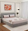 Orange Medallion 144 TC Cotton King Sized Bedsheet With 2 Pillow Covers
