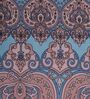 Blue Medallion 144 TC Cotton King Sized Bedsheet With 2 Pillow Covers