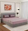 Pink Paisley 144 TC Cotton King Sized Bedsheet With 2 Pillow Covers