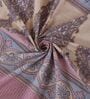 Pink Paisley 144 TC Cotton King Sized Bedsheet With 2 Pillow Covers
