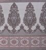 Grey Paisley 144 TC Cotton King Sized Bedsheet With 2 Pillow Covers