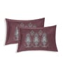 Pink Paisley 144 TC Cotton King Sized Bedsheet With 2 Pillow Covers