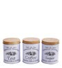 Tradition Vintage (Set of 3) White Metal Jar Container