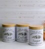 Tradition Vintage (Set of 3) White Metal Jar Container