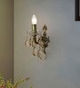 Traditional Antique Cast Brass Candelabra Wall Sconce