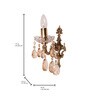 Traditional Antique Cast Brass Candelabra Wall Sconce