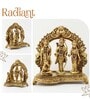 Golden Traditional Brass Ram Darbar Idol