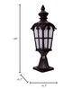 Traditional Chocolate Brown Outdoor Cast Aluminium Gate Light