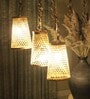 Kristin Traditional Beige and Brown Bamboo Cluster Hanging Light