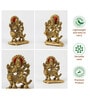 Golden Traditional Durga Maa Idol
