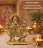 Golden Traditional Durga Maa Idol