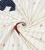White Traditional print 144 TC Cotton King Size  Bedsheet With 2 Pillow Cover