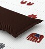 White Traditional print 144 TC Cotton King Size  Bedsheet With 2 Pillow Cover