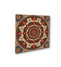 Floral Circle Canvas Collection Printed Set of 4 Wall Painting Stretch Canvas Frame