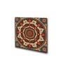 Floral Circle Canvas Collection Printed Set of 4 Wall Painting White Frame