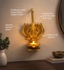 Golden Traditional Ganesh Ji Metal Hanging Diya