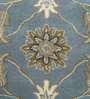 Blue Wool Vintage 4 X 6 Feet Hand Tufted Carpet