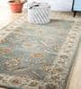 Green Wool Vintage 4  x 6  Feet Hand Tufted Carpet