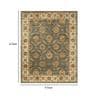Green Wool Vintage 4  x 6  Feet Hand Tufted Carpet
