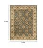 Green Persian Wool 5 ft x 7 ft Hand Tufted Carpet