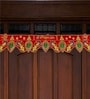 Traditional Handmade Bandarwal Red Velvet 38 Inch Peacock Torans