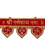 Ethnic Handmade Bandarwal Red Velvet 47 Inch Swastik Torans
